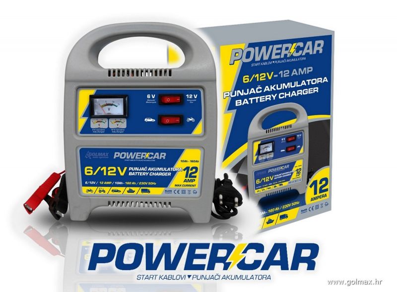 Powercar Punjači Akumulatora 12-AMP